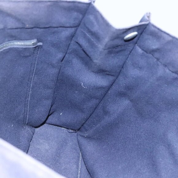 HERMES Fourre Tout MM Hand Bag Canvas Navy Auth ti2836 - Picture 14 of 16